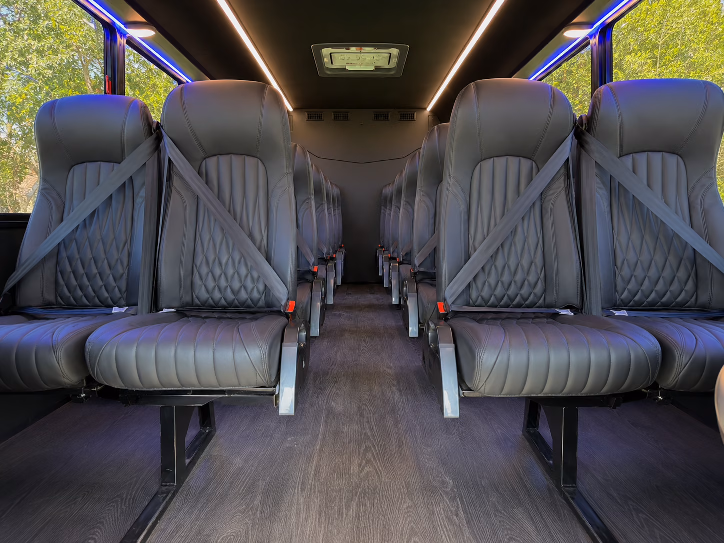 dallas 18 passenger minibus inside
