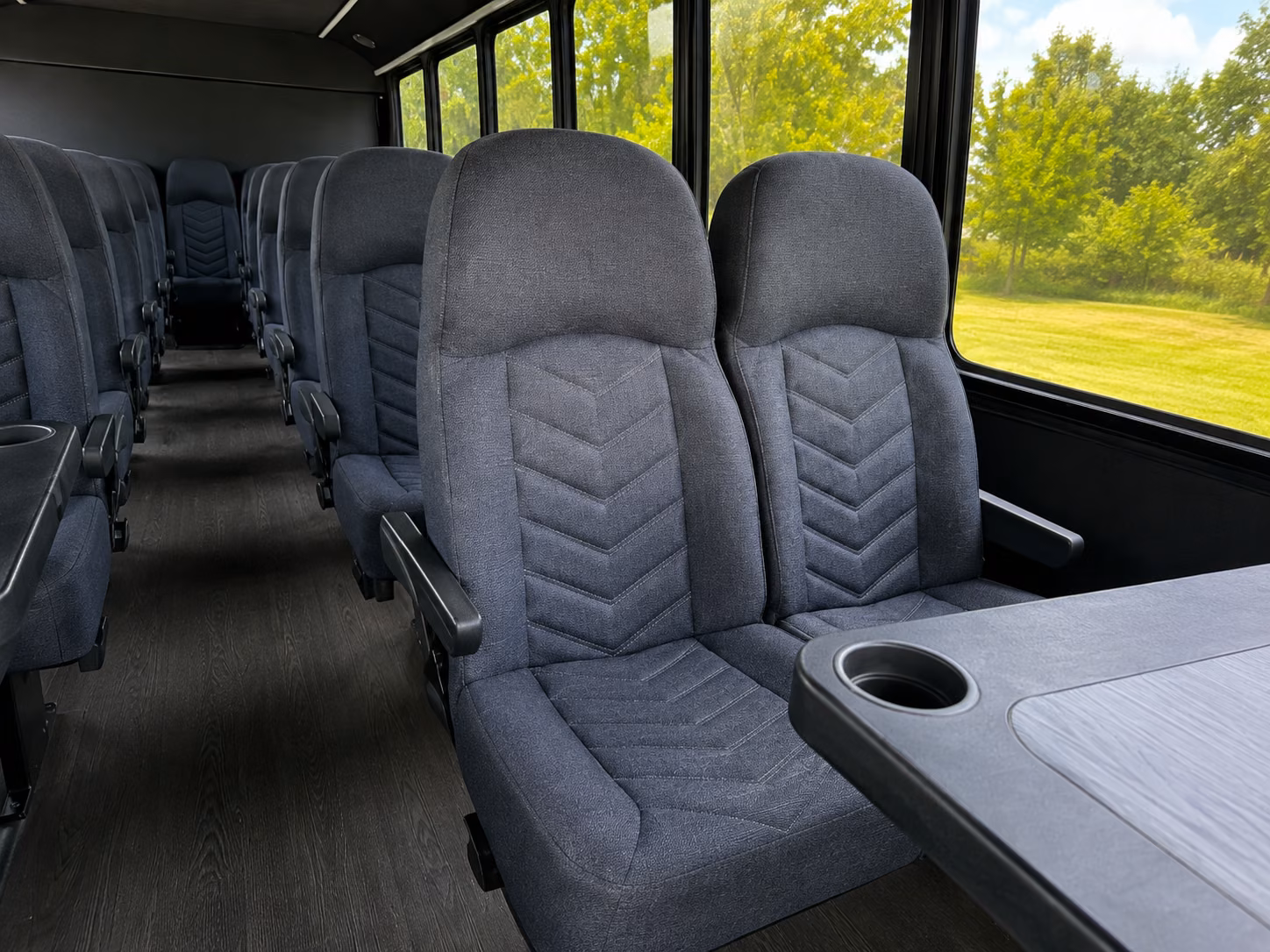 dallas 18 passenger minibus interior