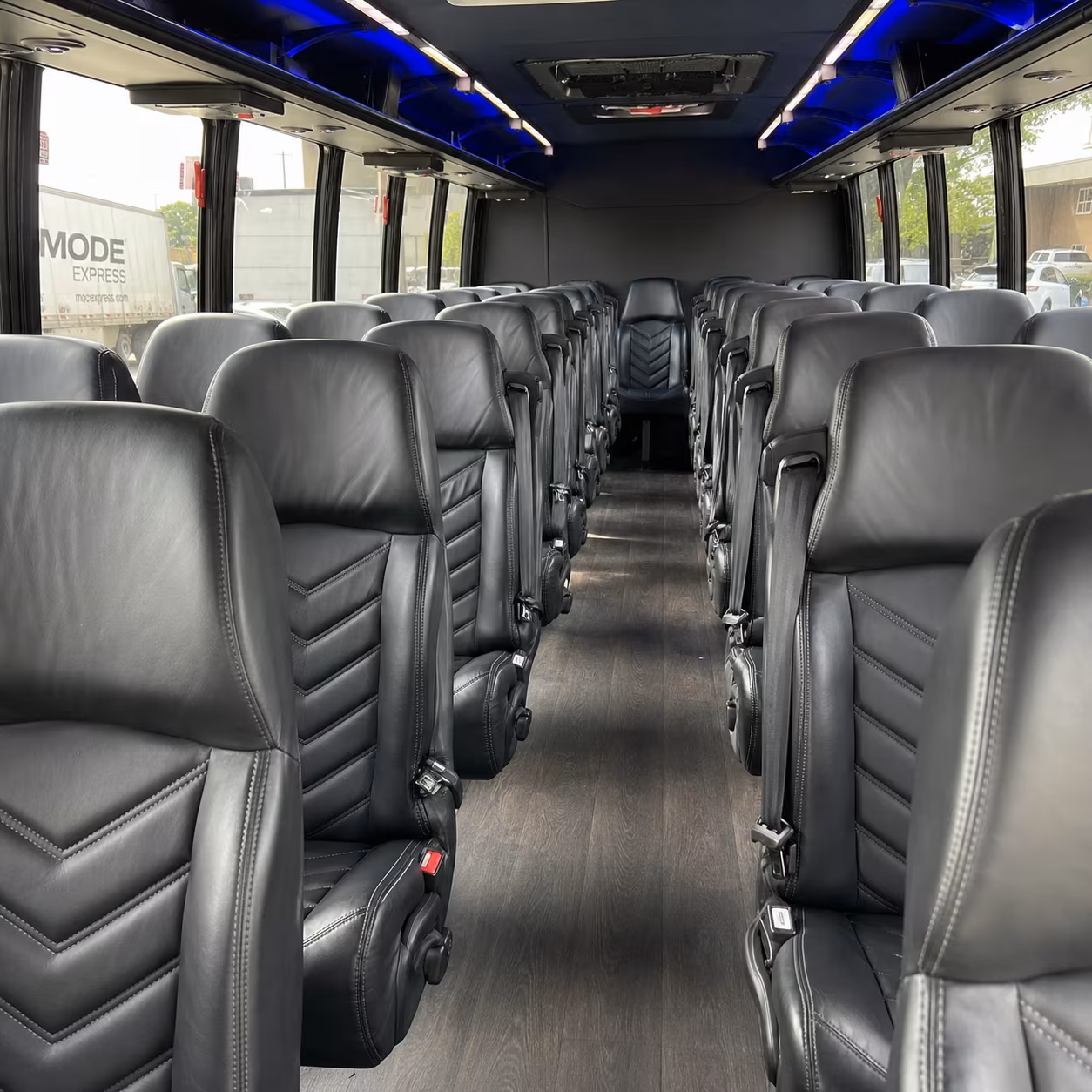 dallas 25 passenger minibus interior