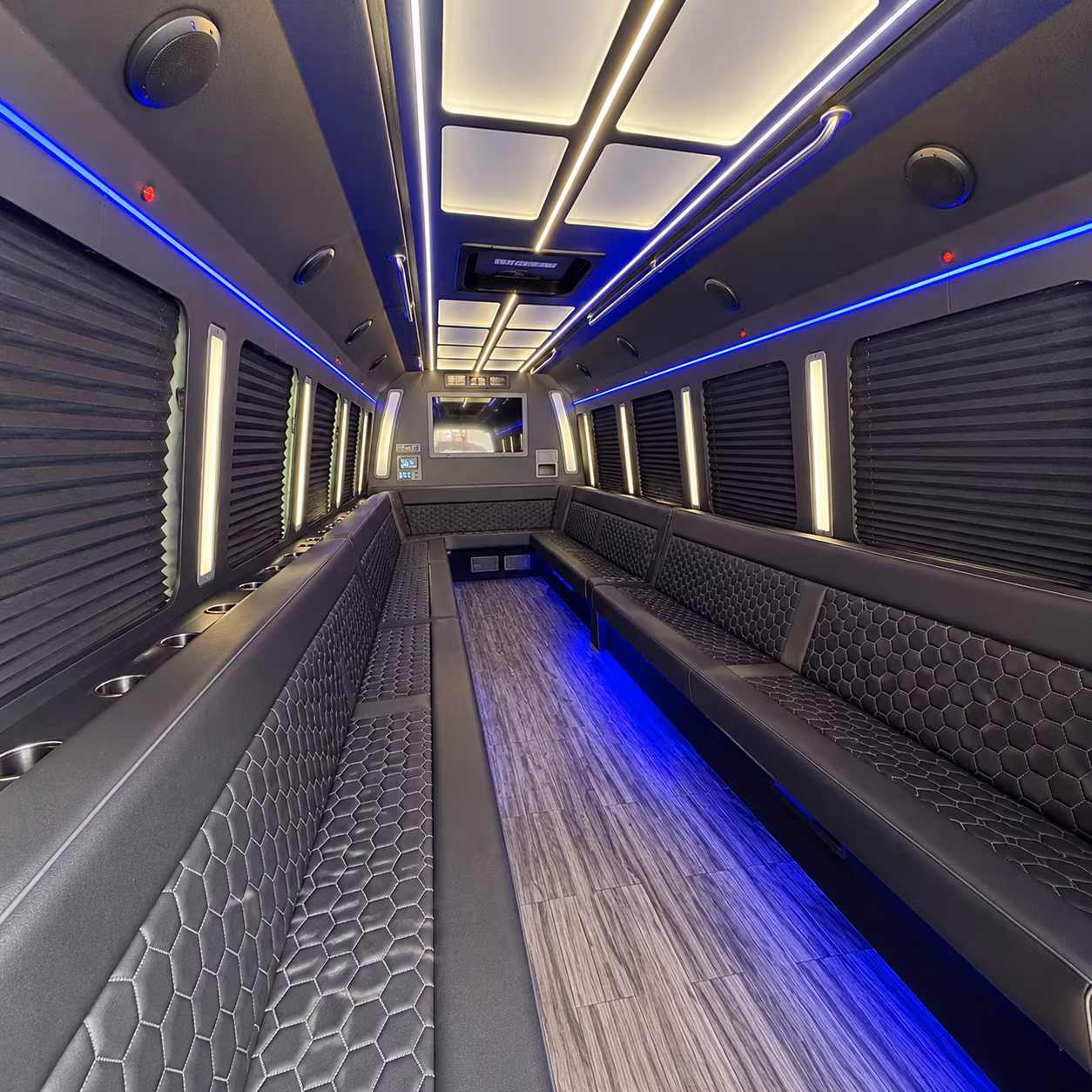 dallas 30 passenger party bus interior