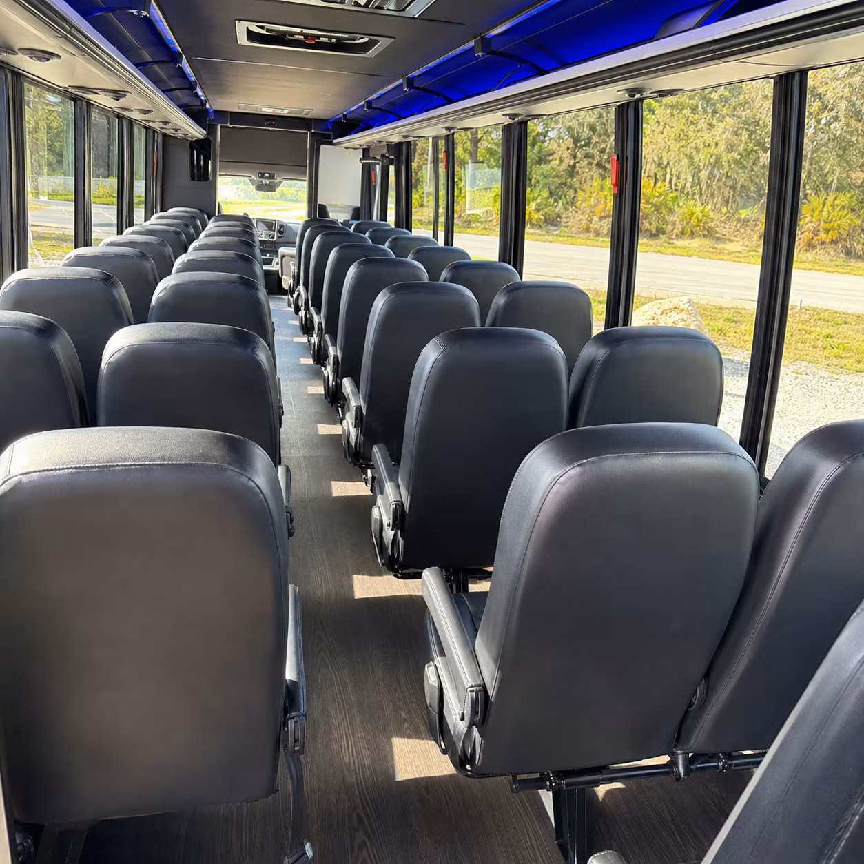 dallas 35 passenger minibus inside