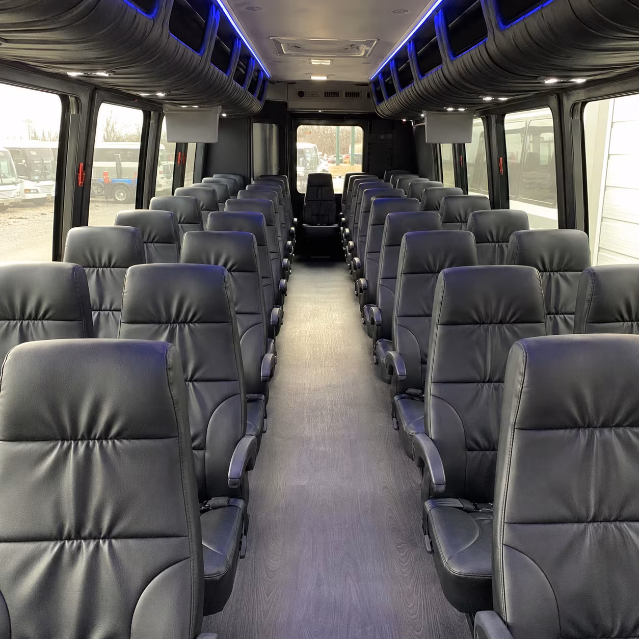 dallas 35 passenger minibus interior