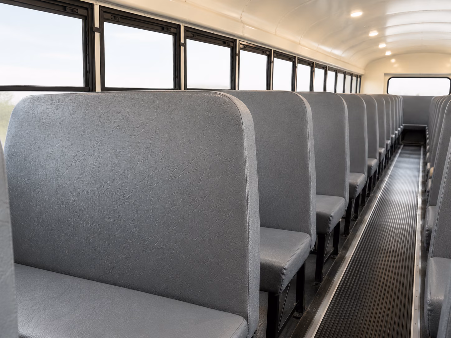 dallas school bus interior